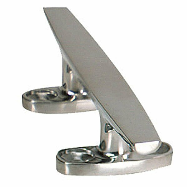 Newalthlete S-1445C Chrome Plated Zamac Hollow Base Cleat - 6 in. White NE3643420